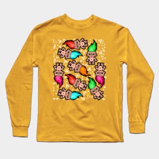 Troll Pattern Long Sleeve T-Shirt